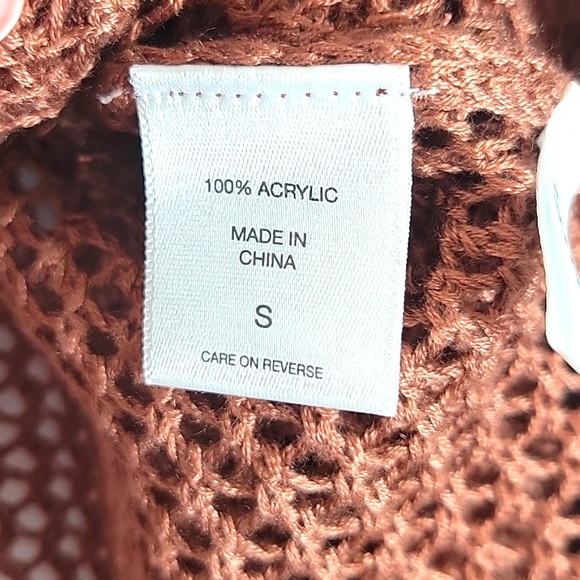 NWT Soho New York Co. Chocolate Brown 3/4 Sleeve Pullover Sweater Size S - Picture 5 of 10